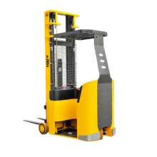 Xilin 1000kg 2200lbs Capacity 3 m 5 m Electric Reach Truck Small Turning Radius Narrow Aisle Forklift